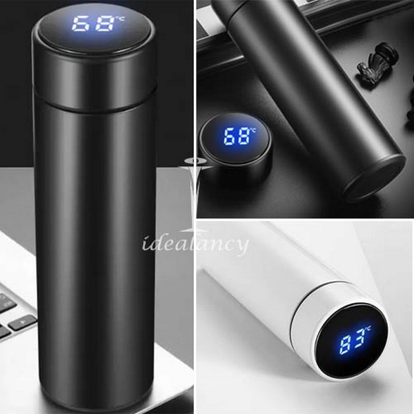 fe256d8c6ee8131249aeb873351031fa Temperature Display Vacuum Insulated Water Bottle Thermo Flask Made of Premium Stainless Steel Coffee Cup (Random Color) - Image 2