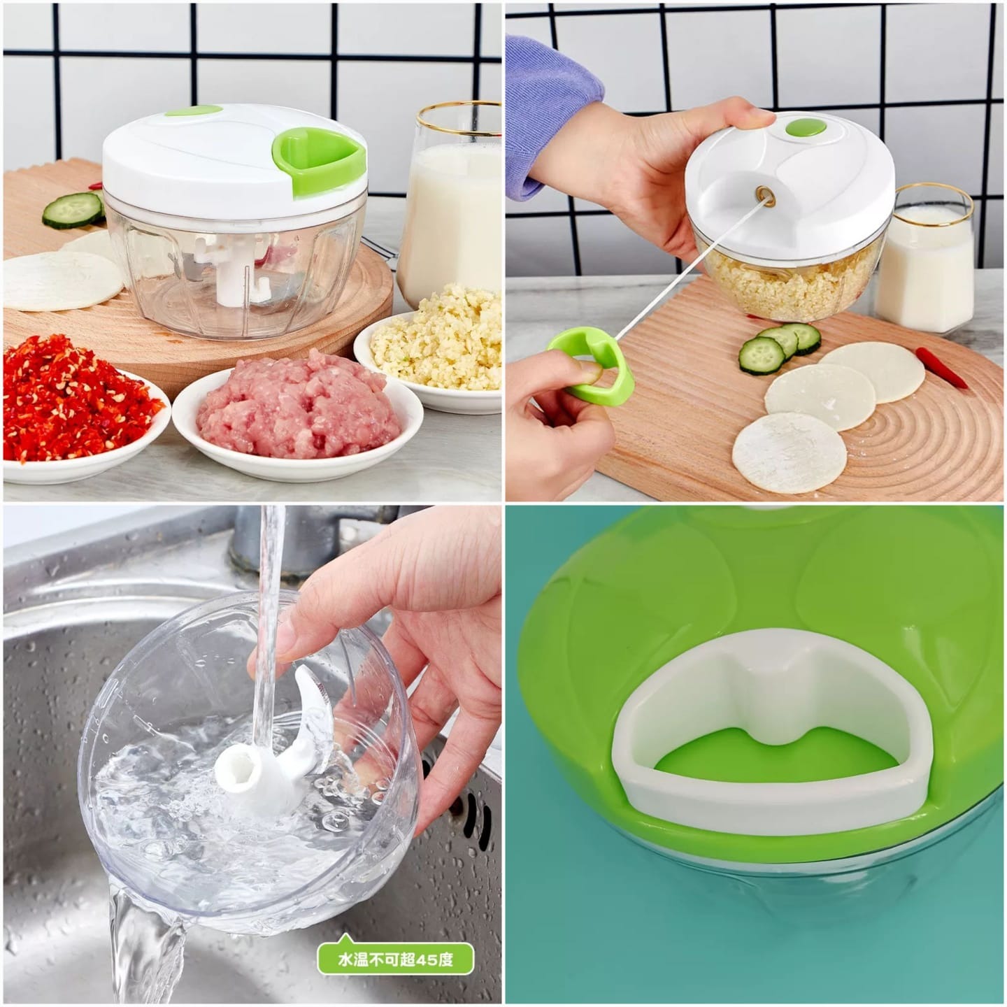 fe6006a38511936f234d1b5dd401e666 Multi-Function Food Processor - Chopper, Cutter, Grinder, Shredder, Mincer, Mini Garlic Slicer & Slicer for Kitchen - Image 4