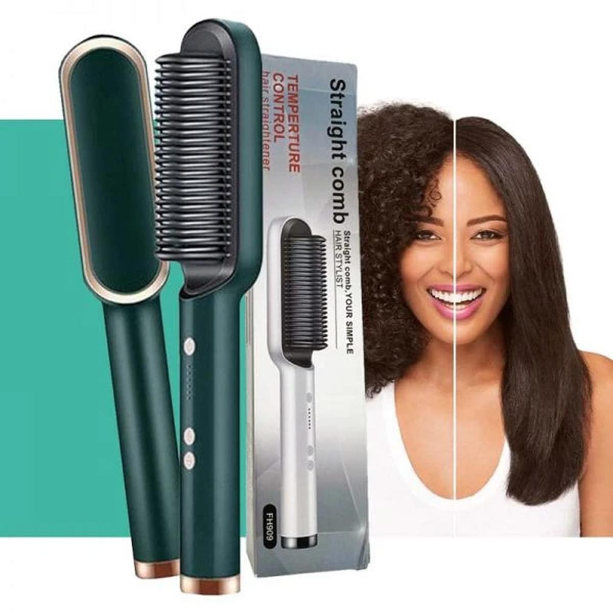 fef7e4df4a080c1cc1f213970bc9b35a Electric Professional Hair Straightening Brush (random Color) - Image 2
