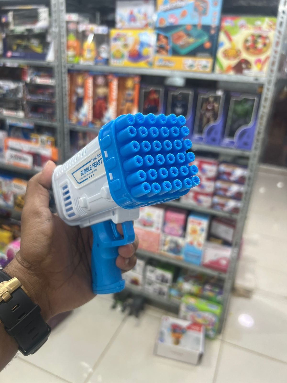 fefc91cdf9c514376d948d8152aa193a Bubble Bazooka Pro: Electric 2-In-1 Rocket Bubble Gun — Fast Bubbles For Parties, Beach & Backyard Fun - Image 2