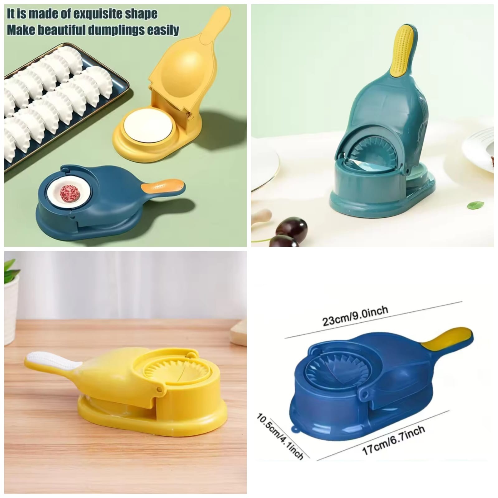 ff5aa54d488b4da5cdab2170e8bea443 2-in-1 Manual Dumpling Maker & Dough Press Machine | Portable Samosa & Gujiya Mould Tool | Easy Kitchen DIY Pastry Acces - Image 5