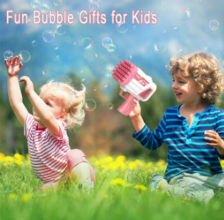 ffecdb37921fe9a04c200acfe0ba2456 Bubble Bazooka Pro: Electric 2-In-1 Rocket Bubble Gun — Fast Bubbles For Parties, Beach & Backyard Fun - Image 4
