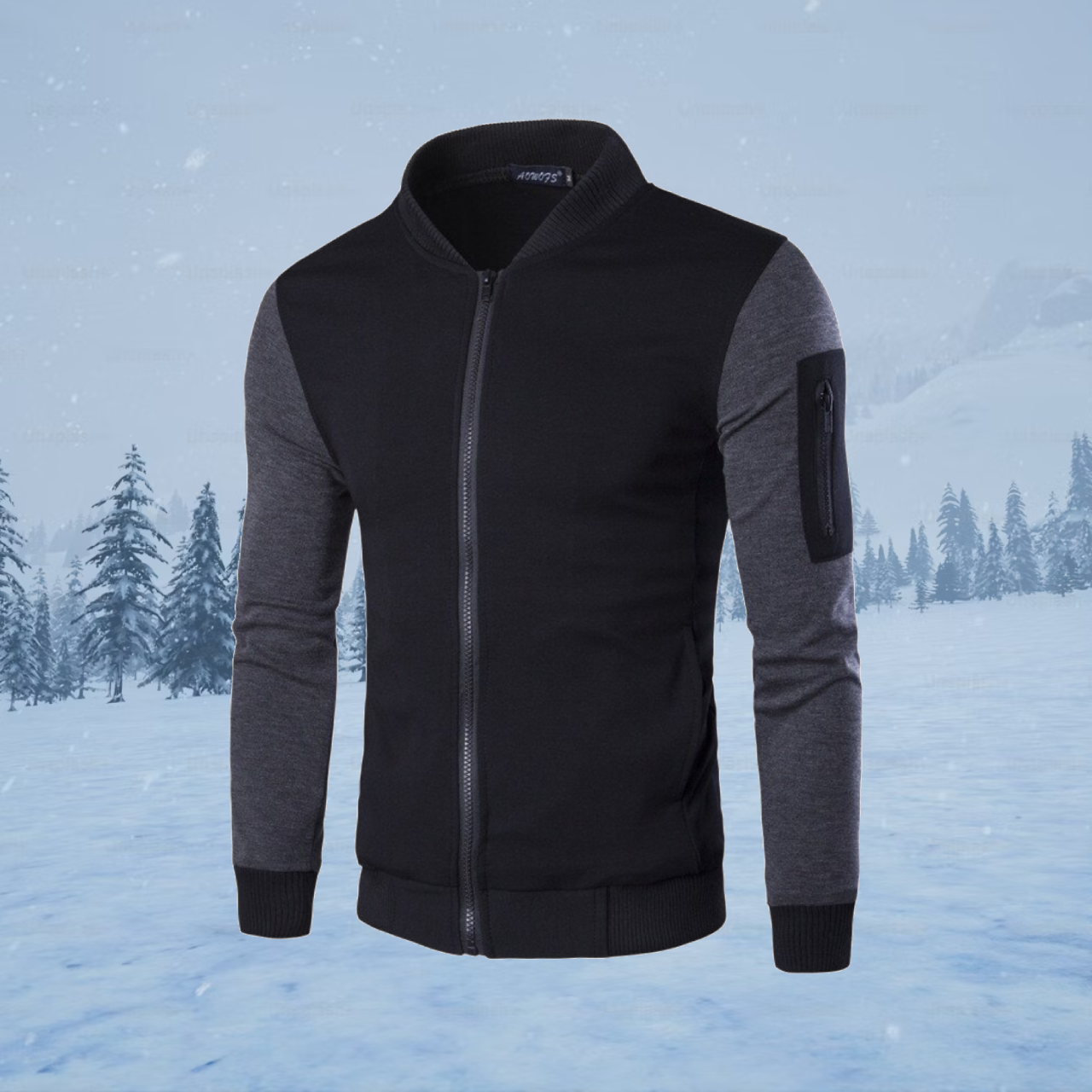 Grey Sleeve Style Full Jacket - Elevate Your Style with Our Dashing Full Bazo Jacket: Fashionable, Trendy, Premium Quali