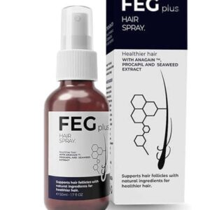 FEG PLUS Beard & Hair Growth Serum Spray Powered by Nature for Visible Results | Best Quality Hair Growth Spray - Hair S