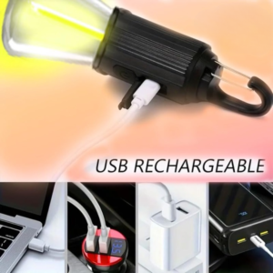 Rechargeable Portable LED Camping Lantern, Tent Lamp with Clip Hook, Essentials Tent Accessories Emergency Camping Light