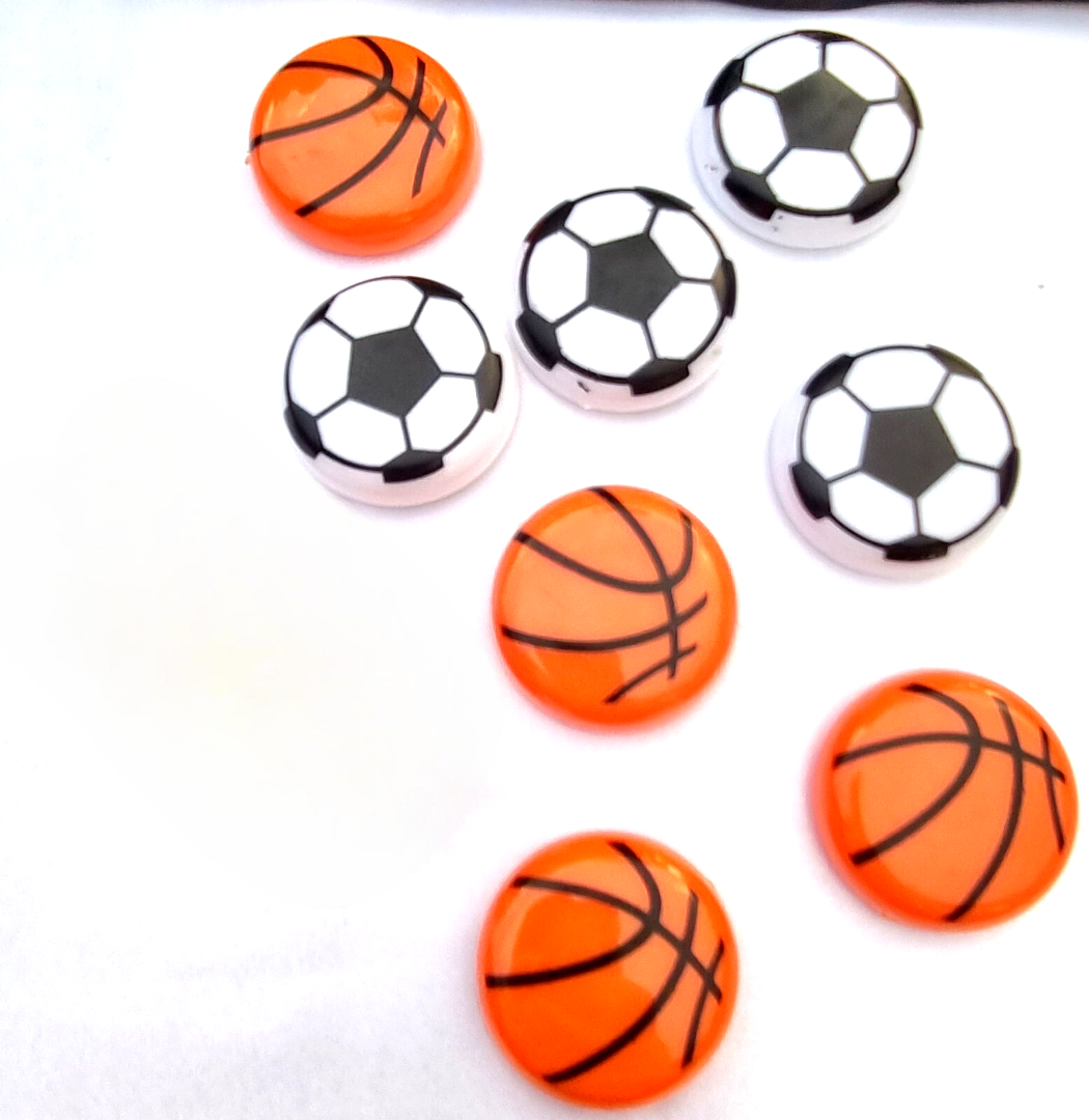 imgi_144_s-l1600-1 Basketball & Football Refrigerator Magnets – Set of 10 Durable Sports-Themed Decorative Magnets (1.5 x 1.5 Inches) - Image 5
