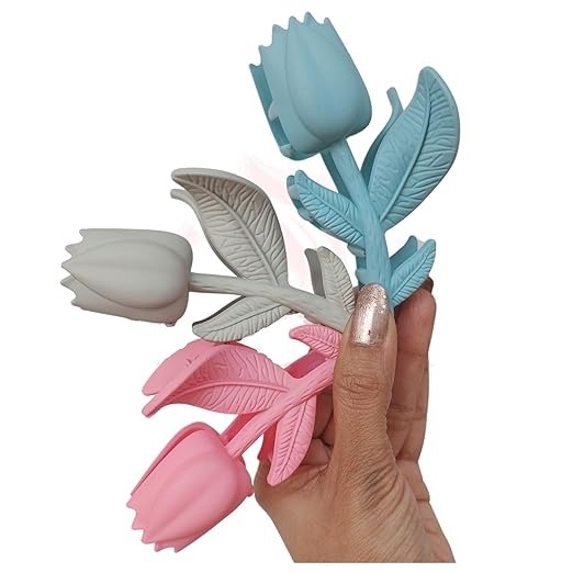 imgi_188_61mopnM7CBL._SX522_-1 Rose Flower Hair Clips – Stylish Matte Finish Rose-Shaped Claw Clips for Women & Girls (Assorted Colors, Set of 6)