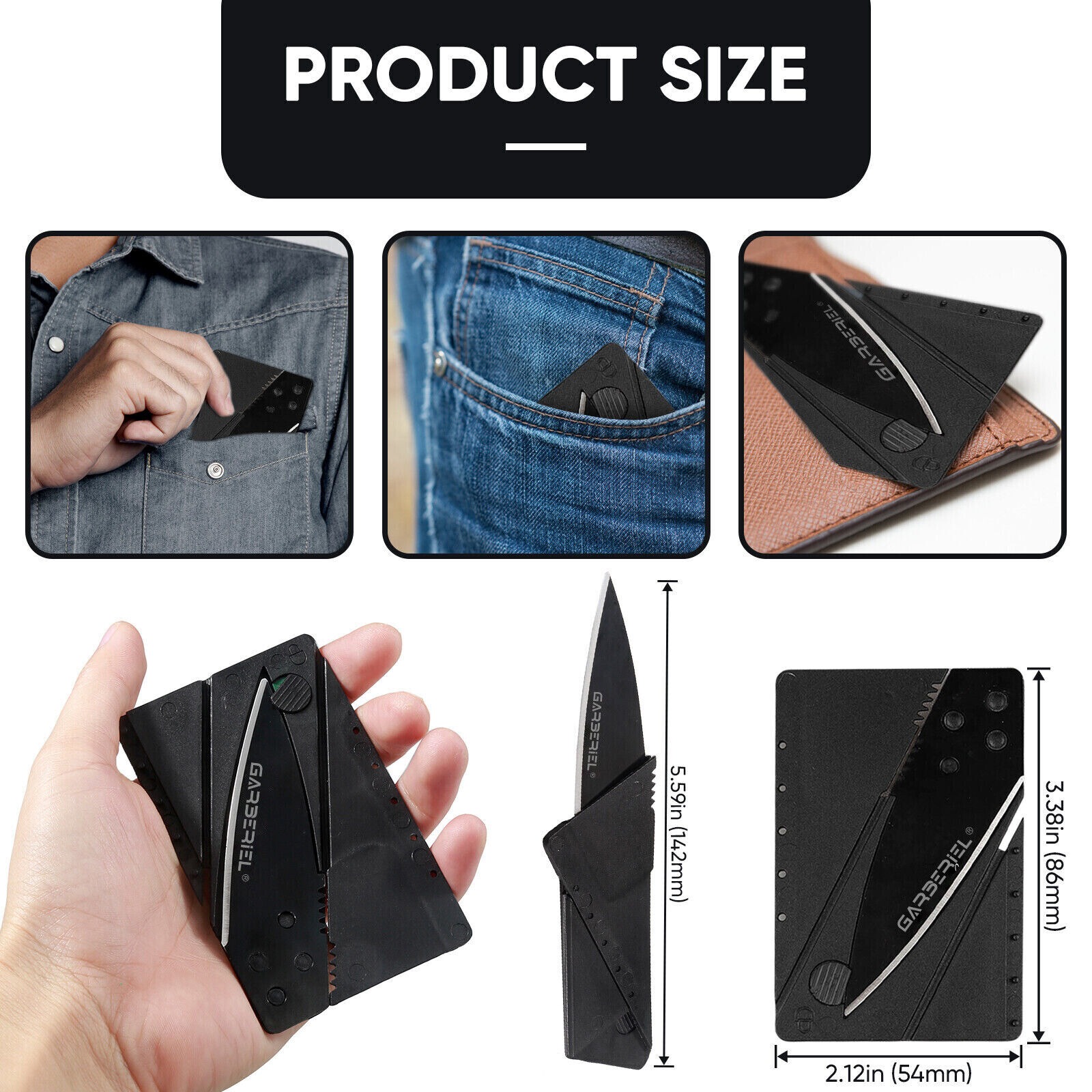 imgi_189_s-l1600 CardSharp Folding Credit Card Knife by Iain Sinclair – Ultra Slim, Lightweight, Surgical Steel Blade, Pocket-Sized, Wall - Image 2