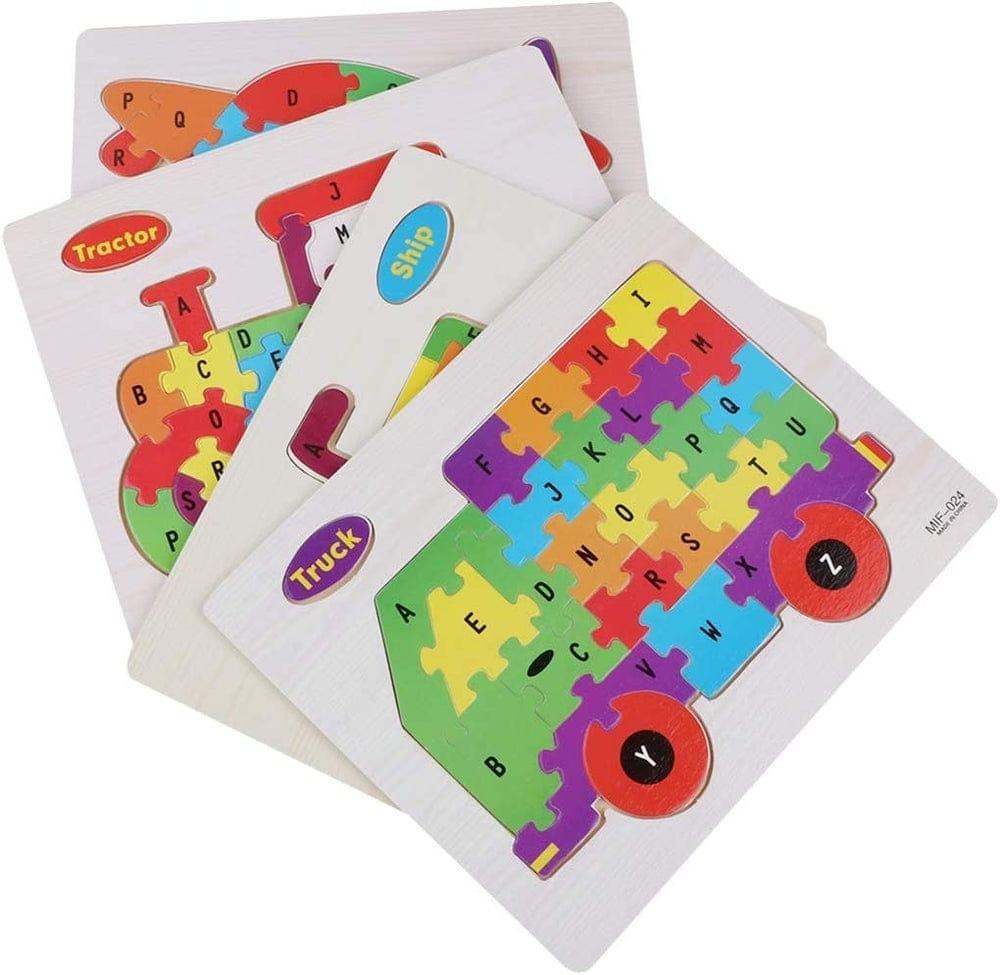imgi_1_1010-392-630283-product-1 Wooden Alphabet Puzzle Board – Premium A-Z English Letters Learning Toy for Kids, Early Literacy, Cognitive Development, - Image 3