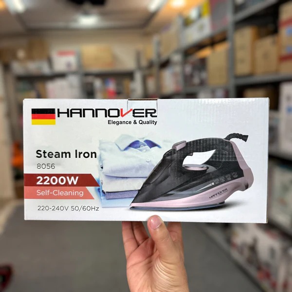 imgi_23_GermanLot-HannoverSteamIron Hannover Steam Iron – 2200W German Lot | Ceramic Soleplate, Vertical & Burst Steam, Self-Cleaning, Adjustable Temper