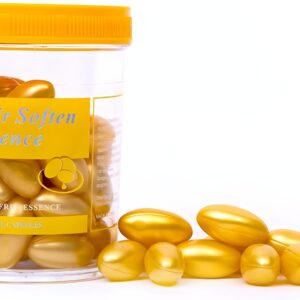 Hair Soften Essence Capsules – 60 Softgel Capsules for Nourishing, Hydrating & Softening Dry, Damaged & Frizzy H