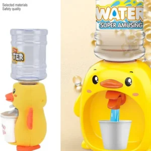 Mini Duck Water Dispenser Toy Drinking Fountain – Cute Yellow Duck Design with Realistic Water Flow, Eco-Friendly ABS Ma