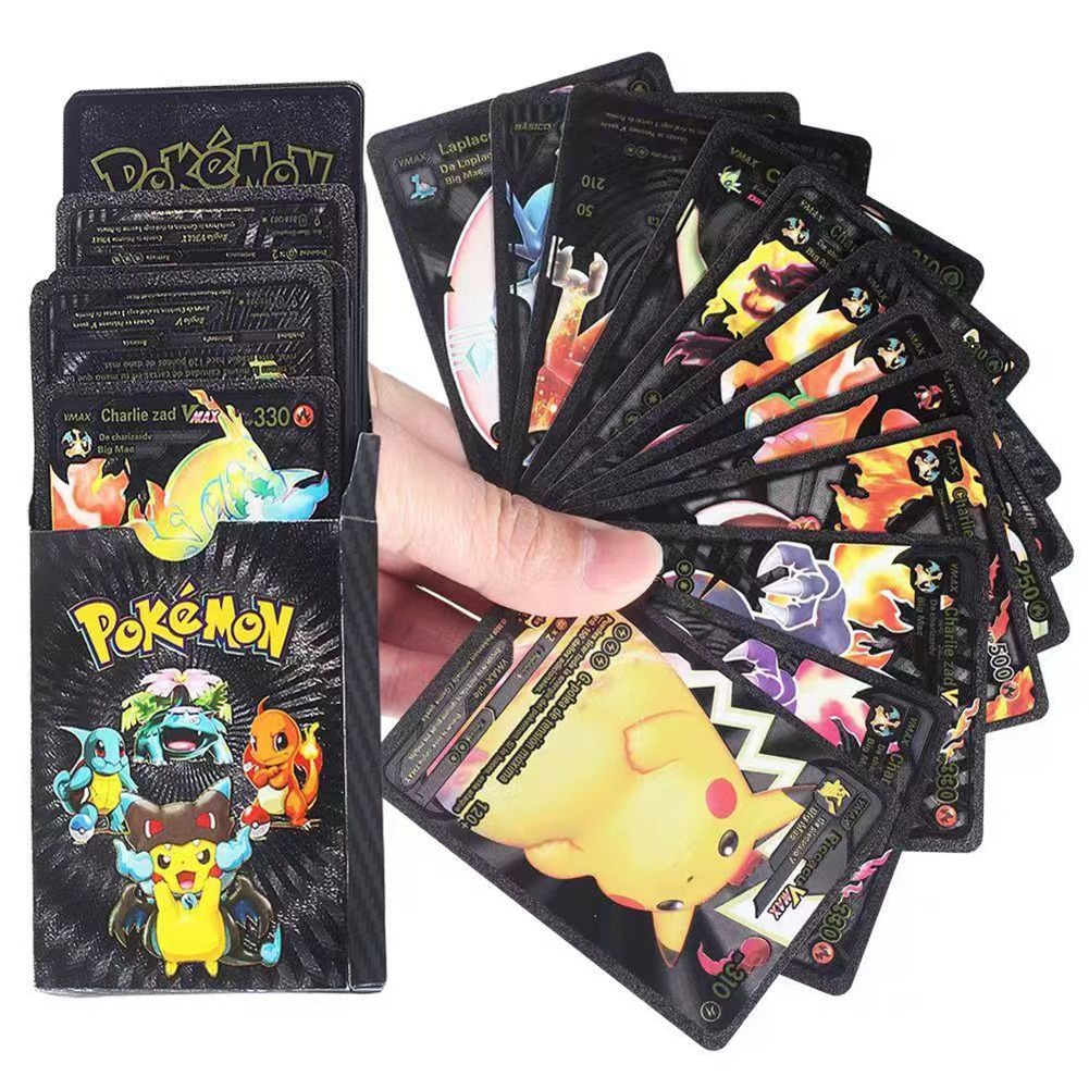 imgi_45_ea06c259224c505a04a2762f9ba3ce2c Pokemon Metal Cards Collection Box – 55 Cards per Pack | 3D Pokemon Trading Cards | Durable Metal Cards | Gold, Black &a