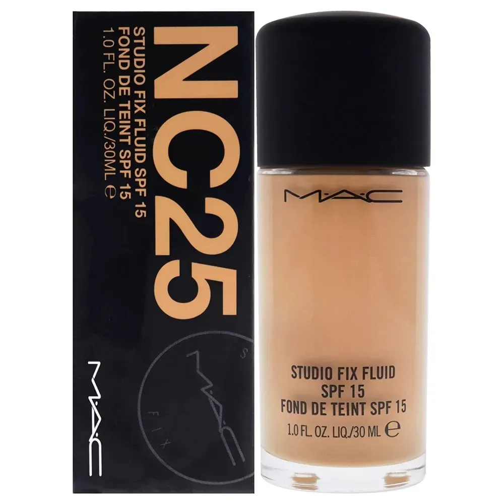 imgi_50_MAC-NC25-Liquid-Foundation-2 Matte Liquid Foundation with SPF15 – | Full Coverage, Long-Lasting - Image 2