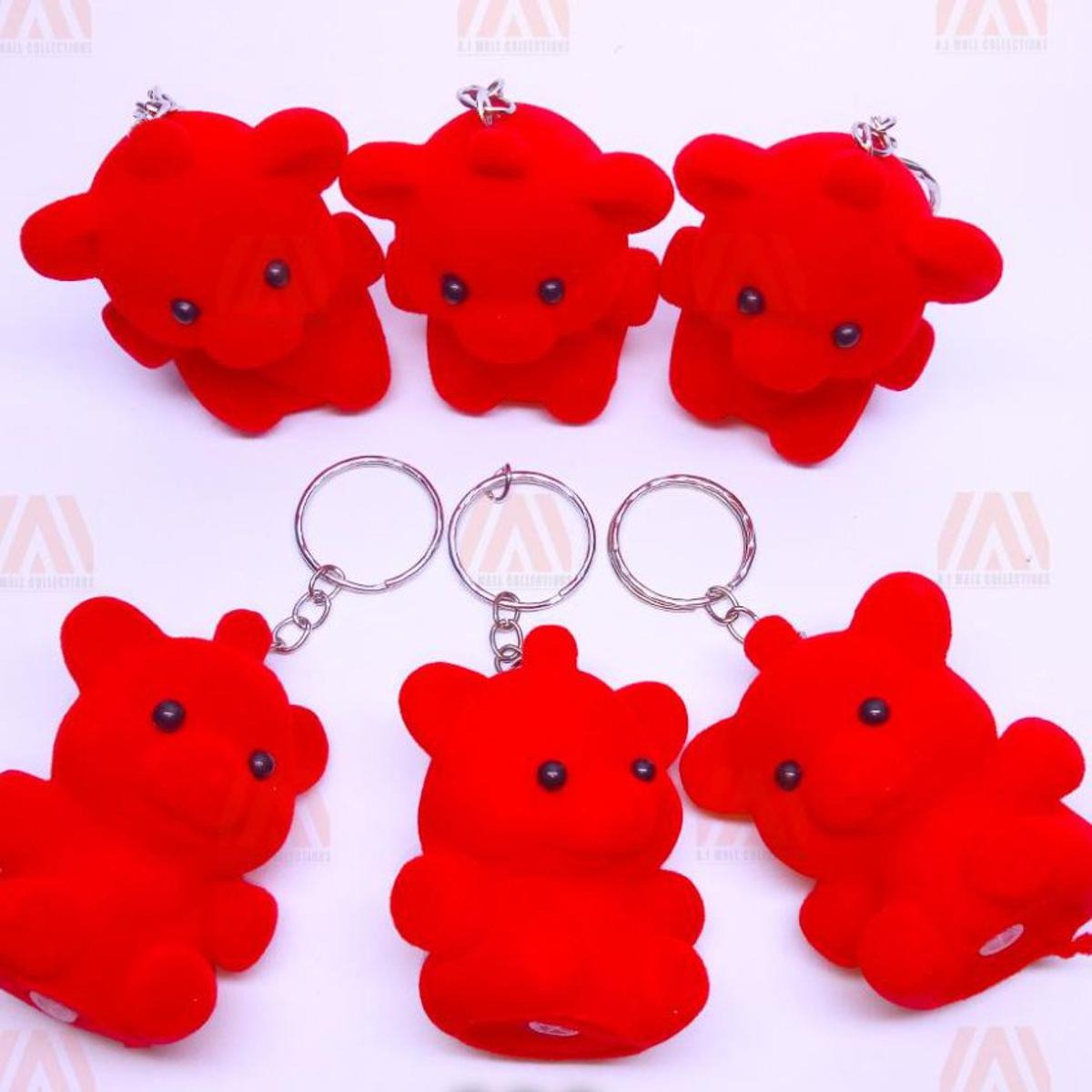imgi_52_08b938232e9a570debdcd3f7c7b7c5f4 01 PCs Cute Key Chain Teddy Cherry | Small Red Bear Key Chain | Teddy Bear Key-Chain For Girls - Red Color Teddy Bear Ke - Image 2