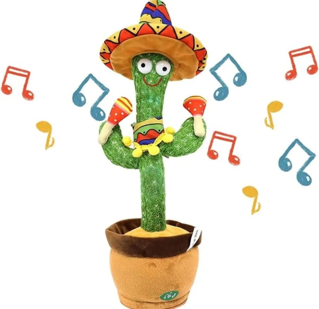 imgi_53_S29fdb9483c52421b9def646088e8bf3eW Rechargeable Cute Dancing Cactus Toy for Kids | Talking Dancing Shaking & Talk Back with Lights | Happy Birthday Gif - Image 3