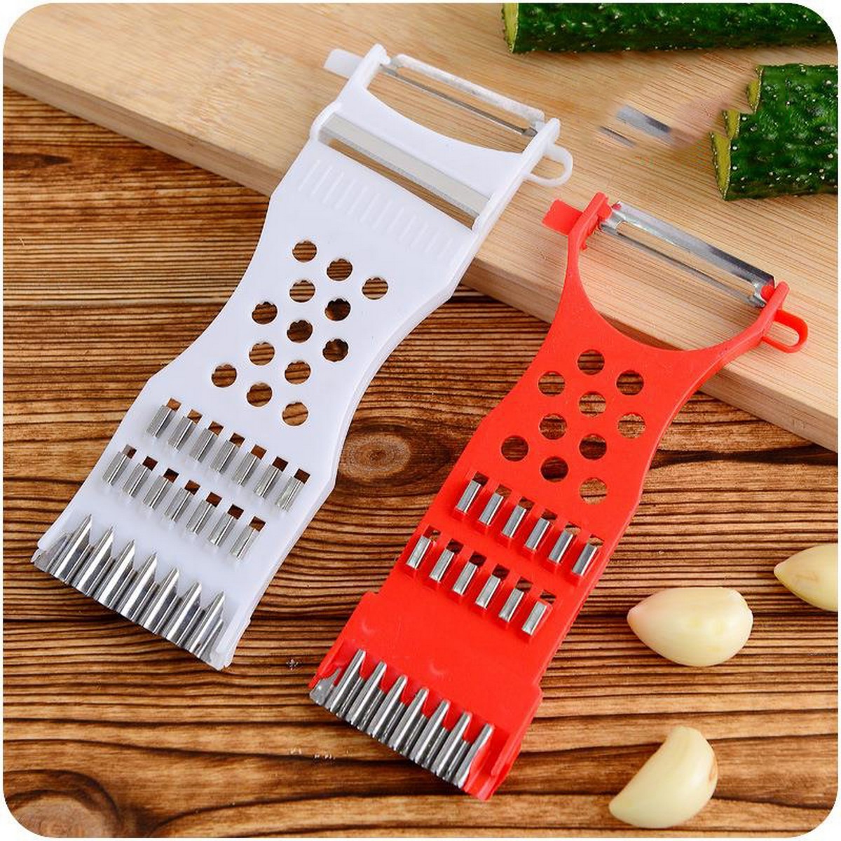 imgi_53_e27ac1a8c0862bcf4839cff04185a07c-1 5-in-1 Multi Vegetable Cutter & Peeler – Multipurpose Julienne Slicer, Grater, Metal Scraper, and Fruit & Vegeta - Image 3