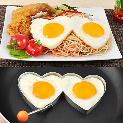 imgi_54_210f5f535db14cc941fce06e5735bd38 4PCs Stainless Steel Egg Ring Mold Set – Fun Shaped Fried Egg & Pancake Moulds (Star, Heart, Flower, Circle) for Cre - Image 3