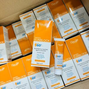 Haya Tinted Sunblock SPF 50 Broad Spectrum UV Protection with Natural Skin Tint, Lightweight & Non-Greasy Formula fo
