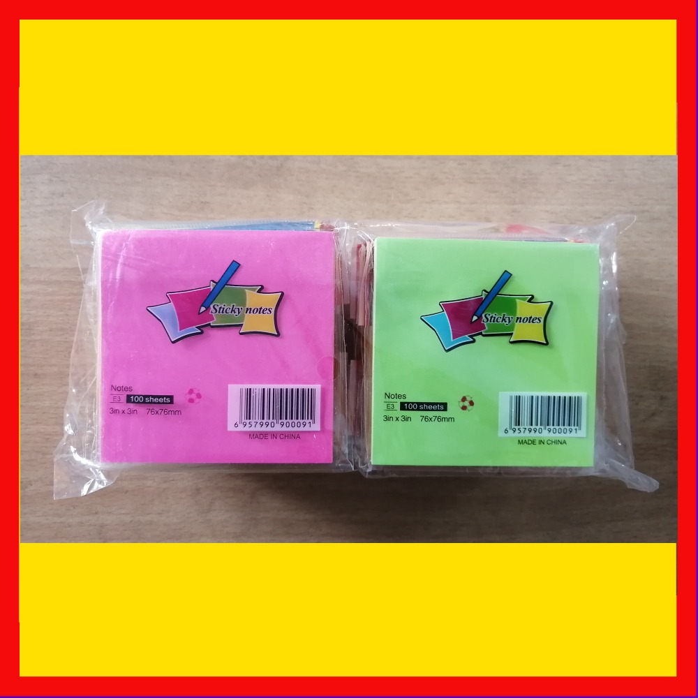 imgi_58_09e5b21c5d8cf5b1ace1212d732e1a41 3x3 Inches Sticky Notes Pack – 100 Sheets Per Pad, Strong Adhesive Backing, Easy to Write On, Peel-Off Convenience, Perf - Image 4