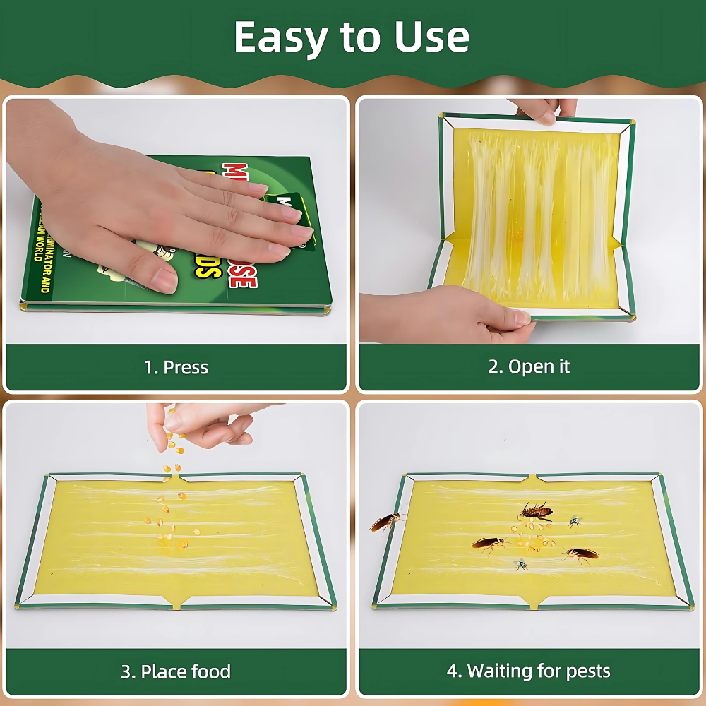 imgi_61_4fe3ae9ab3a0b9a5f8e76e013c706b86 Mouse Glue Trap – Strong Adhesive Rat Glue Board & Rodent Catcher Mat ( Pack of 5 ) - Image 3