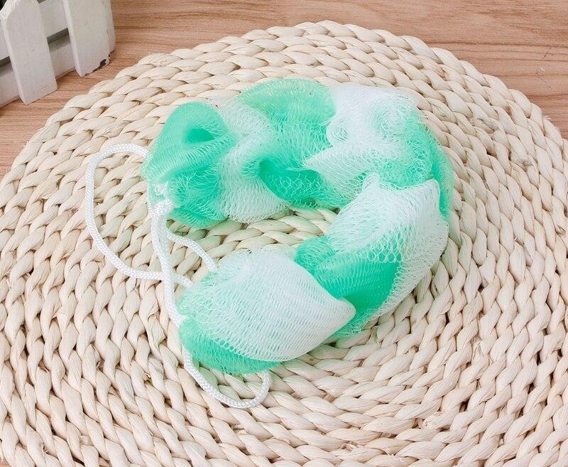 imgi_61_8c0ae5f82e093f82f99bea7e558f7f2a 2PCs Wash Brush Bath Back Hanging Mesh Shower Sponge – Soft Exfoliating Braid Loofah (Random Color) - Image 3
