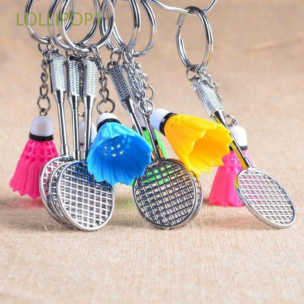 imgi_61_c4c05ba403abaa811527e867aa9ca846 01 PCs Metal Badminton Racket & Ball Keychain – Stylish Keyring Gift for Girls’ Bags & Boys | Random Color Key-C - Image 5
