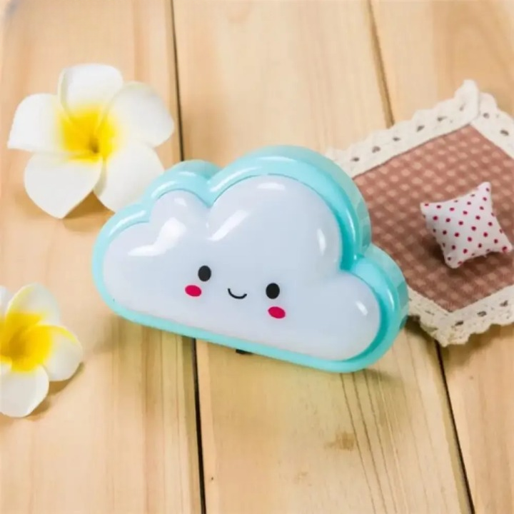 imgi_61_cute-cloud-energy-saving-night-light-153_cleanup Smiley Cloud Plug-In LED Night Light – Soft Warm Glow Baby Lamp, Kids Night Light for Bedroom & Nursery (Random Colo - Image 2