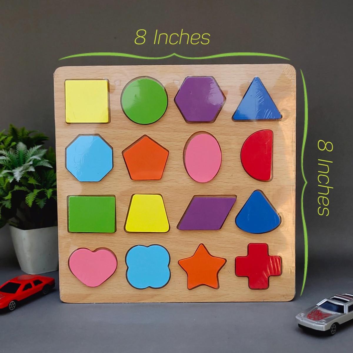 imgi_65_56aa82fe6da44a9e982564e4ac7db763 Colorful Geometric Shapes Wooden Cognitive Board Puzzle – Educational Learning Toy for Kids (1–3 Years, Safe & Durab - Image 4