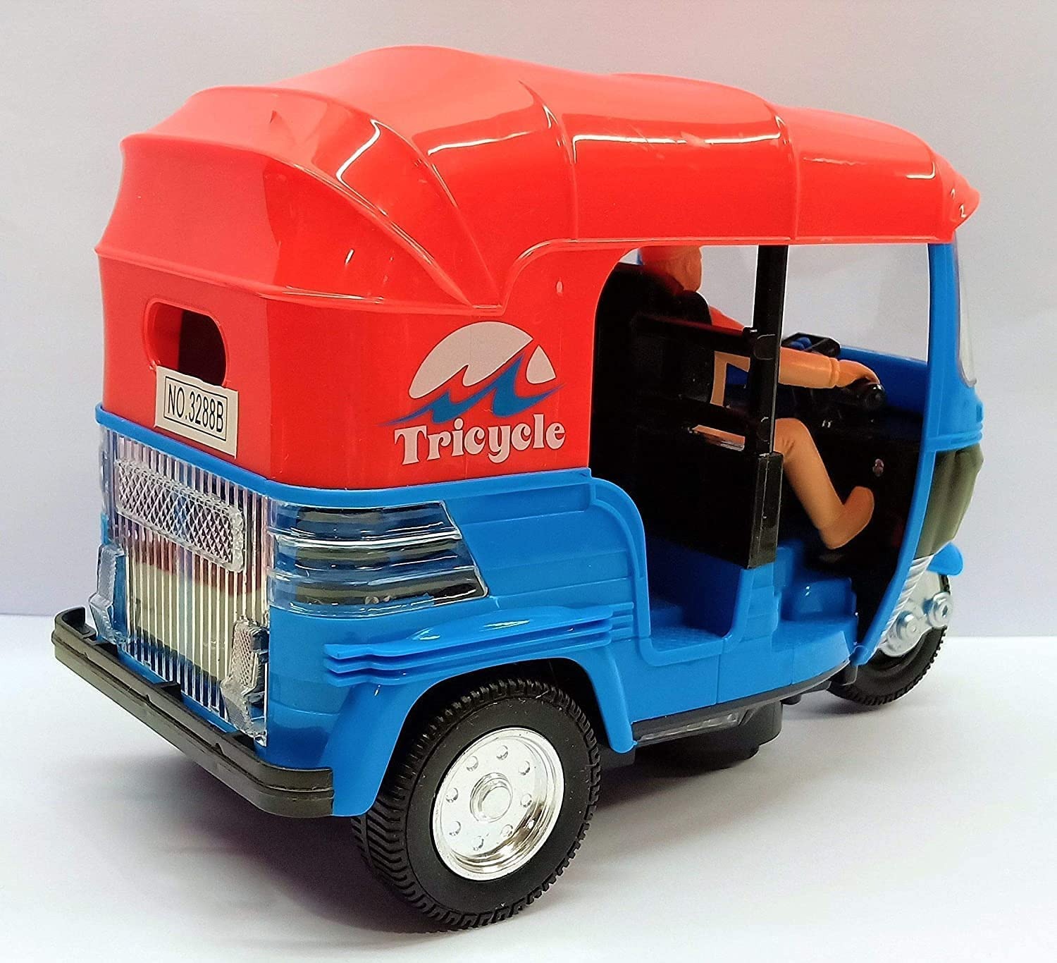 imgi_65_71P5hOHVe2L._SL1500_ Musical Electric Tricycle Rickshaw Toy for Kids – Battery Operated with Front & Rear Lights, Music, Durable Plastic - Image 5