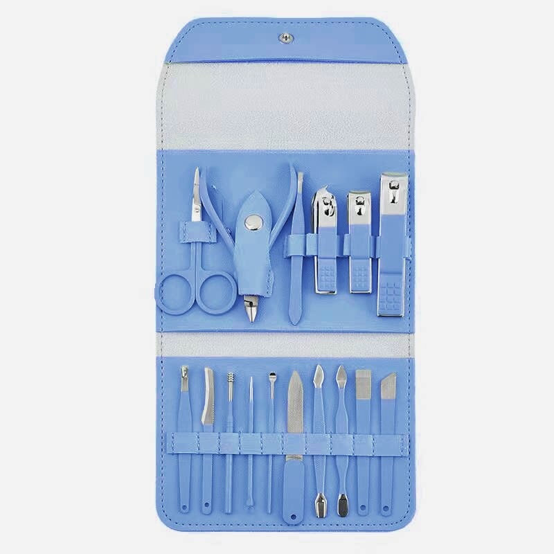 imgi_70_Sc8732c111413411792589e9fb6bf765aa Brandomatic Manicure Kit, 16-in-1, Nail Clippers, Cuticle Scissors, Nail Files, Nail Polish Remover - Random Color - Image 3