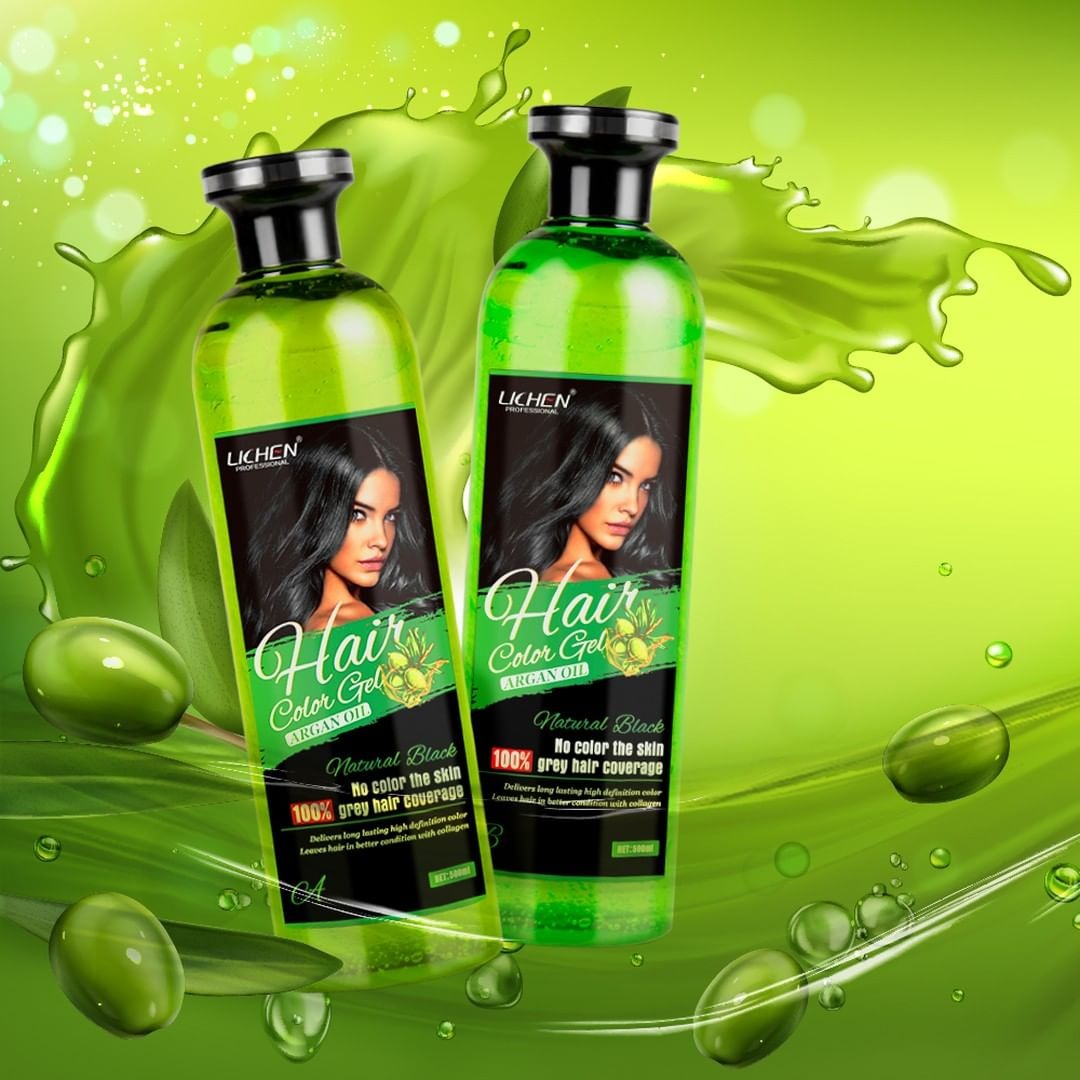 imgi_71_95f74962e82e472086406eb1ff39cff6 Lichen Professional Hair Color Gel – 500ML – Rich, Long-Lasting Black & Dark Brown Shades – Made in China - Image 5
