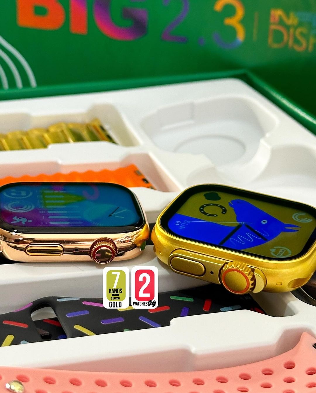 imgi_74_8eba46b3bdffa1c7969eb69024fef93a i50 New Model Smart Watch Bundle – 7 Original Straps, 2 Premium Watches & 2 Protective Covers - Image 4