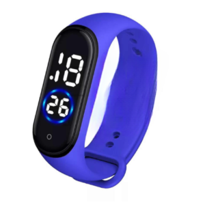 Latest M4 LED Watch Digital Sports Bracelet for Boys & Girls – Waterproof Touch Display – Random Band Color (Without