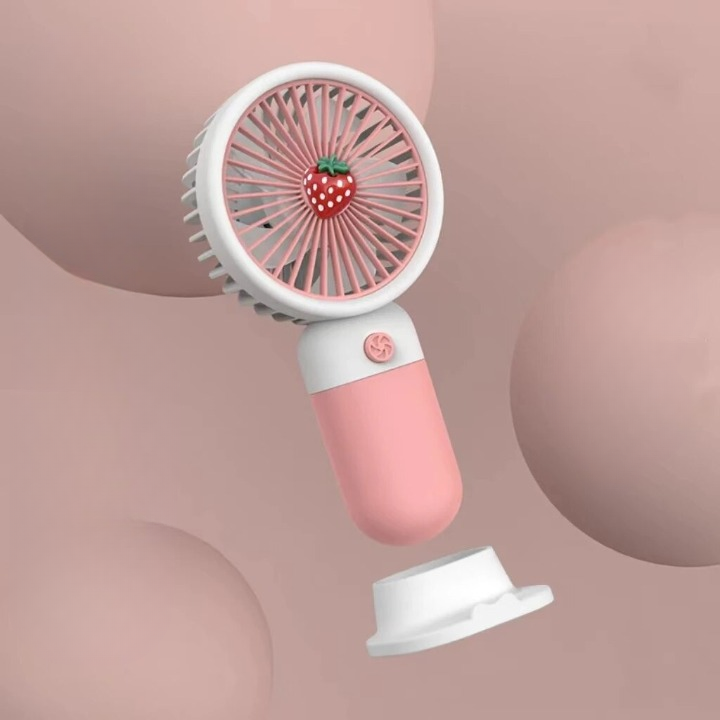 imgi_77_dc8eb212ab70dd19c747eabc8630014e_cleanup Mini Fan Multifunctional Cool Summer Fruit Cartoon Handheld Mini Fan (random color) - Image 4