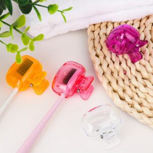 Pack of 10 – Toothbrush Storage Cases in Random Colors – Portable and Hygienic Holders for Travel, Office, School, and H