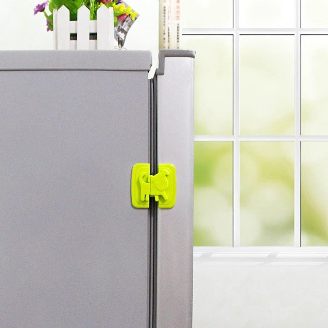 imgi_83_51WoEm74eoL._AC_SL1050_ 01 PCs Cute Dog Shape Cartoon Cabinet Door Child Safe Lock Refrigerator Toilet Baby Safety Tools | Refrigerator Lock | L - Image 4