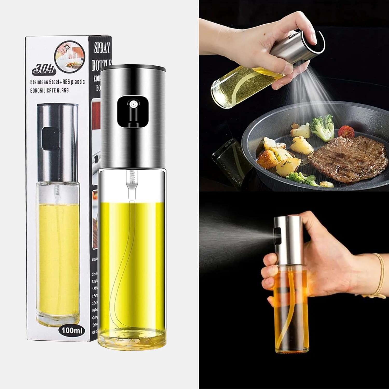 imgi_85_819pHFFDojL._AC_SL1500_ Cooking Oil Sprayer – Glass Oil Spray Bottle for Kitchen, BBQ, Baking, Grilling, Vinegar & Sauce - Image 3