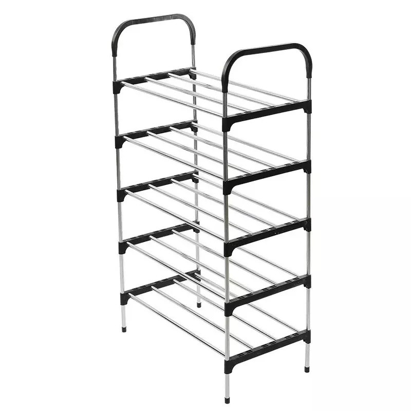 imgi_89_e6b98b23f763783f38dcd5aea3d58e38 5 Layer Stainless Steel Layer Shoe Rack