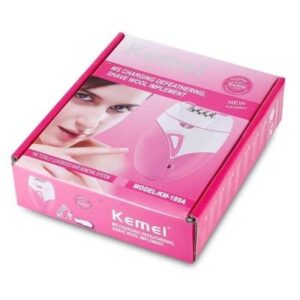Kemei KM-189A Rechargeable Epilator – Women’s Hair Removal Device with USB Charging, Gentle Shaver & Defeathering To