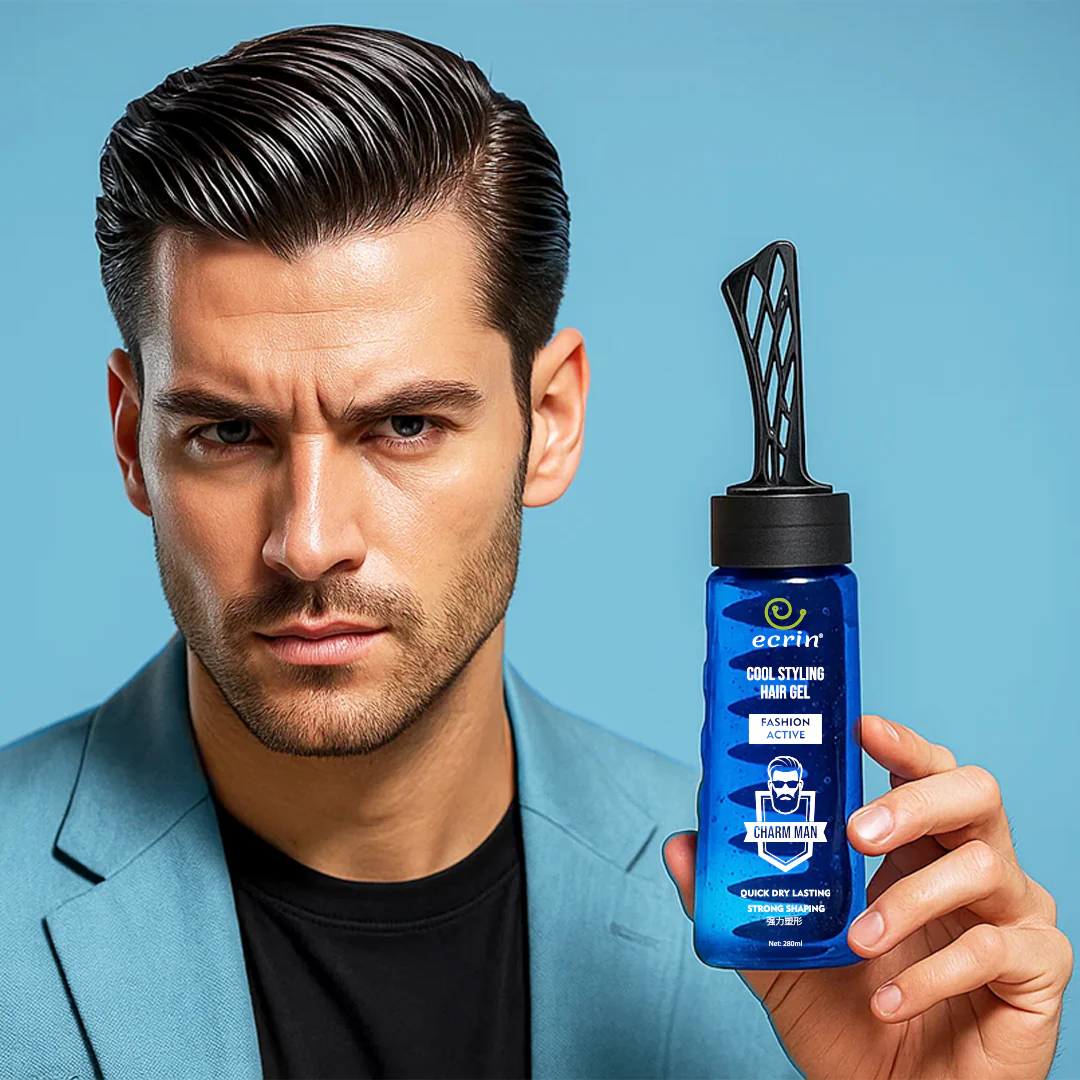 imgi_9_shopifypost5_1d99cb20-4cf4-4884-8dc1-0a085df52143 ECRIN Cool Styling Hair Gel with Active Collagen | Strong Hold, No Flakes, Nourishing Formula for All Hair Types, Daily - Image 5
