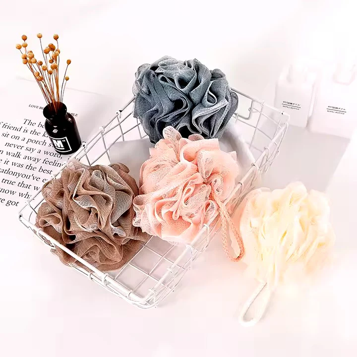 lofa-10 (1 pcs)Soft Mesh Bath Sponge – Exfoliating Body Scrubber Random color - Extra Soft Body Loofah Bath Sponge – Gentle Exfo