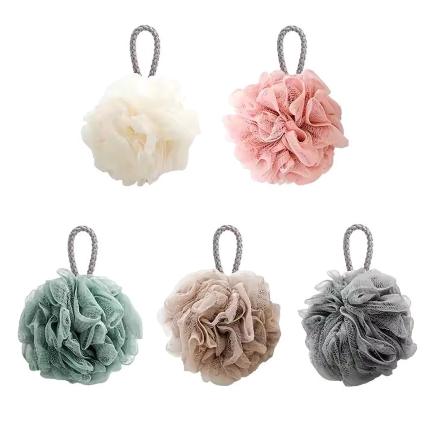 lofa-4 (1 pcs)Soft Mesh Bath Sponge – Exfoliating Body Scrubber Random color - Extra Soft Body Loofah Bath Sponge – Gentle Exfo - Image 4