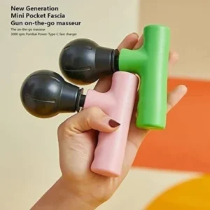 Mini Rechargeable Fascial Gun β Portable Deep Muscle Massager for Pain Relief and Relaxation - Random Color
