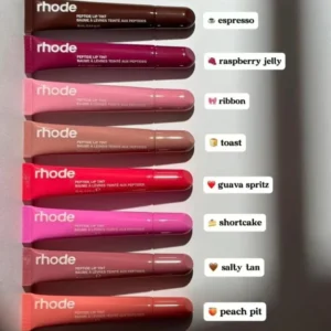 8 Colors Rhode Lip Care Series | Tinted Lip Balm | Lasting Moisturizing Blushes | Hydrated Lip Gel Oil | Pout Lips Long-