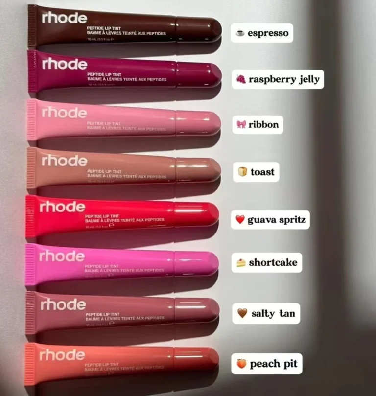 8 Colors Rhode Lip Care Series | Tinted Lip Balm | Lasting Moisturizing Blushes | Hydrated Lip Gel Oil | Pout Lips Long-