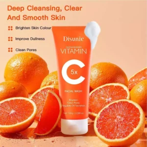 Disunie Vc Facial Wash Cleanser Oil Control Anti-acne Glowing Collagen Deep Clean | Disunie Glowing Skin Vitamin C Facia
