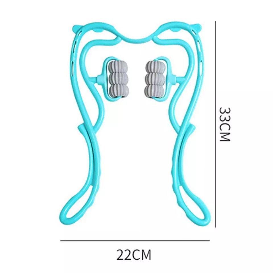 s-l960-2 6 Wheel Pressure Point Neck Massager Relieve Neck, Back And Shoulder Pain (Random Color) - Image 3