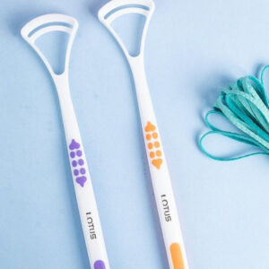 1 Piece Tongue Scraper | Tongue Cleaner | Double Head Tongue Cleaner | Reduce Bad Breath (random color)