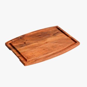 Acacia Parabola Face-Grain Cutting Board – 14” x 10” x 2” | Durable & Stylish Butcher Block for Kitchen Prep & S